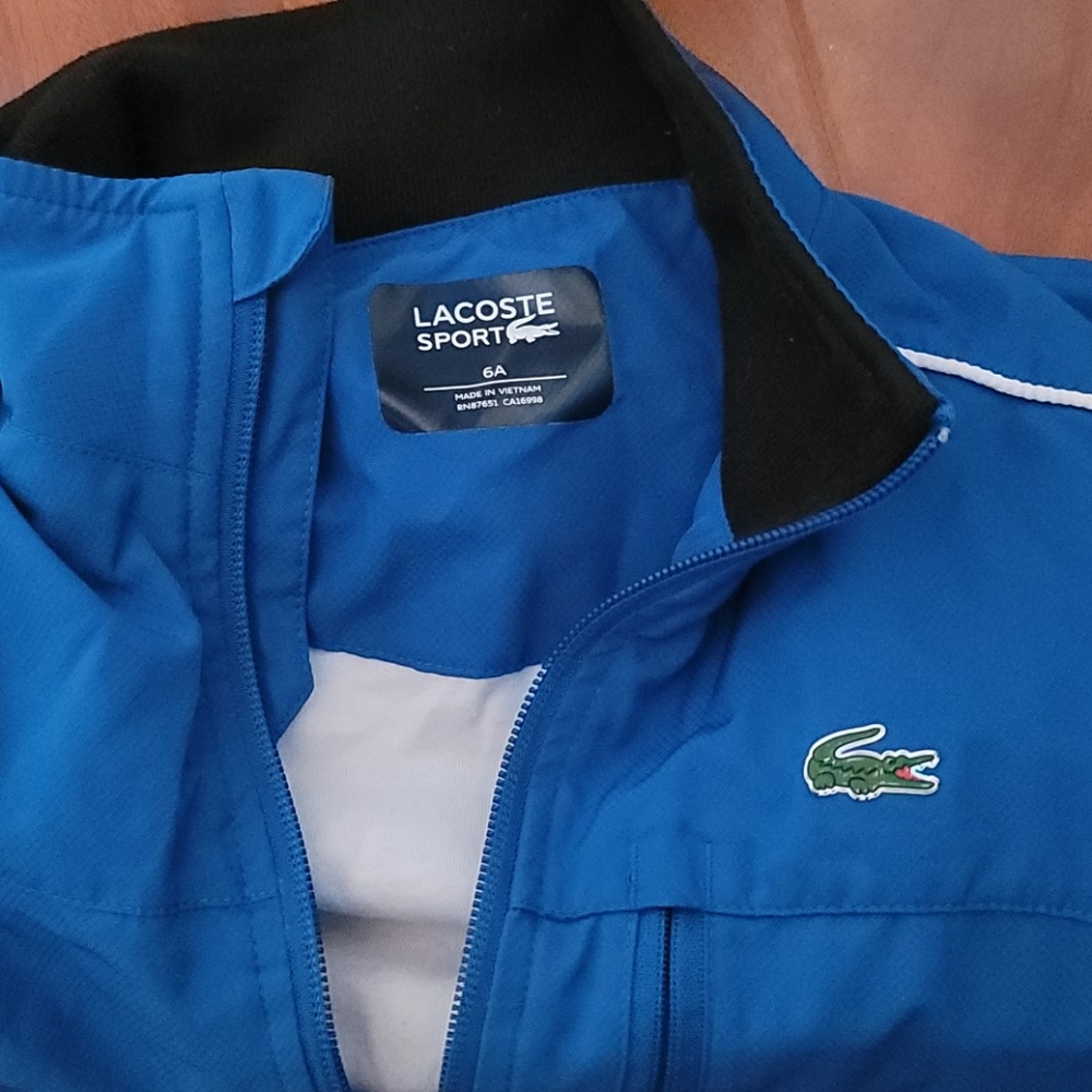 Kids blue Lacoste Jacket